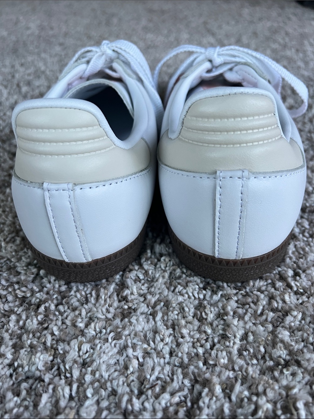 NWOT Adidas Women's Samba OG Sneakers in White Wonder Mauve Size 8.5 - Picture 6 of 10